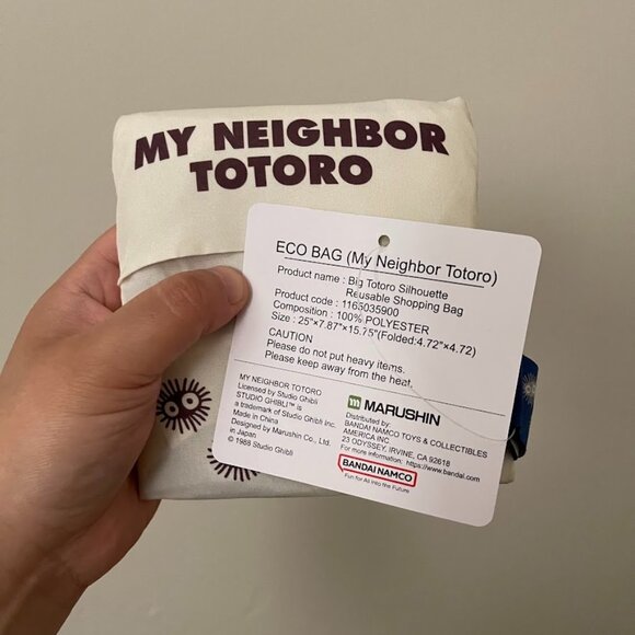 🌸 NEW - My Neighbor Totoro - Totoro Silhouette Reusable Shopping Bag - Picture 3 of 3